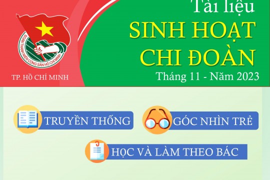 Tài liệu sinh hoạt chi đoàn tháng 11 năm 2023