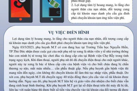 CẢNH GIÁC VỚI CÁC ĐỐI TƯỢNG, THỦ ĐOẠN MỚI XUẤT HIỆN Hãy chia sẻ thông tin cần thiết này đến với bạn bè, gia đình và mọi