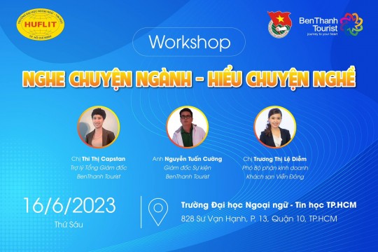 Đoàn cơ sở Benthanh Tourist tổ chức chuỗi workshop hướng nghiệp “Nghe chuyện ngành – Hiểu chuyện nghề”