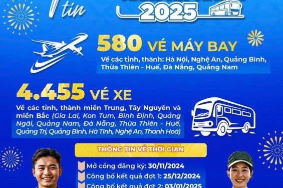 CÔNG BỐ THÔNG TIN CHƯƠNG TRÌNH “MANG TẾT VỀ NHÀ” NĂM 2025