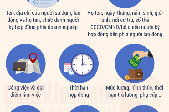 Đoàn Tổng Công ty xin giới thiệu về những nội dung trong hợp đồng lao động