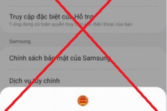 Cảnh báo giả mạo công chức cơ quan thuế hướng dẫn và cung cấp đường dẫn cài đặt ứng dụng giả mạo nhằm mục đích lừa